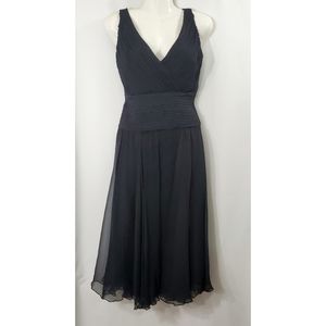 Tadashi Collection Silk Black Dress